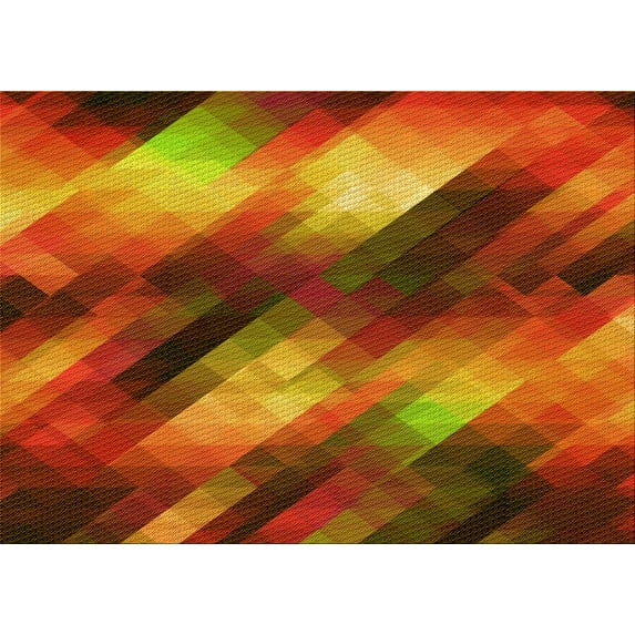 Ahgly Company Machine Washable Indoor Rectangle Transitional Tomato Red Area Rugs, 7' x 9'