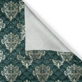 thumbnail image 4 of Ambesonne Damask Window Valance, French Rococo Motifs, 54" X 18", Dark Teal Eggshell, 4 of 5