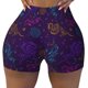 thumbnail image 2 of Balery Colorful Snake Pantalones cortos de entrenamiento estampados para mujer, sin costuras, ajustados, para gimnasio, yoga, correr, deportes, ejercicio activo, fitness.-Large, 2 of 8