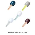 thumbnail image 4 of Greeniant Cuchara de comida para mascotas, cuchara de mano para tienda, cuchara dispensadora reutilizable, Clip de sellado, herramienta de sujeción Suministros para gatos gris y verde Greeniant PT004450-02, 4 of 6