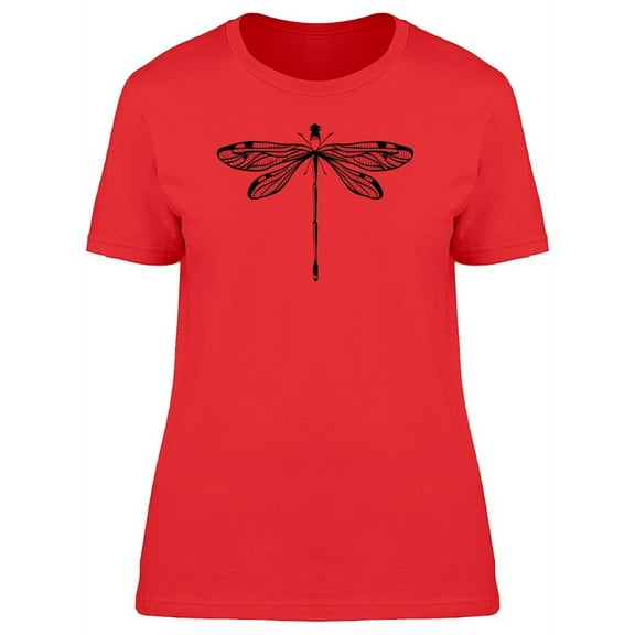 Silhouette Of A Dragonfly T-Shirt Women -Image by Shutterstock, Female x-Large
