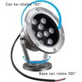 thumbnail image 4 of RGB Underwater Flood Light LED Spotlight IP68 Waterproof 12W 24V AC For Fish Tank Pond Garden Landscape Red, 4 of 5