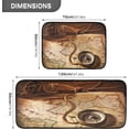 thumbnail image 3 of Map Rope Anti Fatigue Mats for Kitchen Floor,Set of 2 Non Skid Washable Waterproof Anti Kitchen Floor Mats for Kitchen Office Laundry Room Bathroom (19"x27"+19"x47") Home Decor, 3 of 7