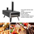 thumbnail image 4 of Four à Pizza Extérieur, Machine à Pizza à Bois à Combustion Équilibrée 12 Po Portable pour Jardin, 4 of 7