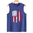 thumbnail image 6 of Anbech 4th of July Women's Tank Tops Graphic USA Flag Sleeveless Tees Summer Casual Cami Shirts, 6 of 7