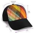 thumbnail image 2 of Xecao Abstract Watercolors Tartan print unisex vintage washed baseball cap, a soft and adjustable hat perfect for any casual style., 2 of 5