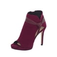 thumbnail image 1 of Botin con Tacon de 11 cm para Dama Mujer en color Vino, Elaborado de Textil Acabado Gamuza. Cklass 499-69, 1 of 2