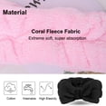 thumbnail image 3 of Diadema de spa – Paquete de 2 lazos para el pelo para mujer, banda para la cabeza de maquillaje facial, suave banda de vellón coral para la ducha y el lavado facial., 3 of 7