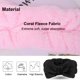thumbnail image 3 of Diadema de spa: paquete de 2 bandas para el cabello con lazo para mujer, banda para la cabeza para maquillaje facial, envolturas para la cabeza de vellón coral suave para ducharse y lavarse, 3 of 7