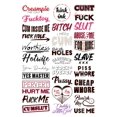 thumbnail image 1 of Tatuajes temporales kink.ink Hardcore Words & Frases x30, 1 of 8