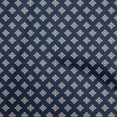 thumbnail image 1 of oneOone Rayon Black Fabric Asian Block Geometrical Shape Sewing Craft Projects Fabric Prints By Yard 56 Inch Wide, 1 of 4