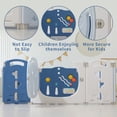 thumbnail image 3 of 14-Panel Lightweight Plastic Playpen, Activity Fence, Versatile for Indoor and Outdoor Play, Blue, 3 of 6