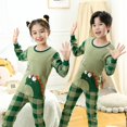 thumbnail image 1 of Conjuntos de pijamas de algodón para niños y niñas, ropa de dormir de Navidad para el hogar, 1 of 4