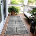 thumbnail image 6 of Addison Rugs Chantille Indoor/Outdoor Transitional Plaid Gray Washable Runner Rug, 2'3" x 7'6", 6 of 6