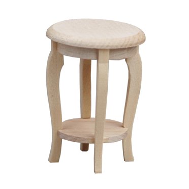 lionlar 1:12 Scale Dollhouse Wooden Stool Handmade for Dollhouse Miniature Scene Diorama