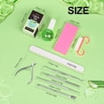thumbnail image 2 of MORGLES Cuticle Remover Kit, 100/180 Nail File and Nail Buffer Blocks, 1 Pcs Aloe Cuticle Oil and Professional Pedicure Manicure Tools, Nipper Cutter for Fingernails and Toenails, 2 of 5