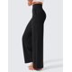 thumbnail image 2 of Pantalones de yoga CRZ YOGA Butterlift, cintura alta, pierna ancha, negros, XL, 2 of 5