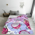 thumbnail image 5 of Pofeuu Dragon Fruit Print Ultra-Soft Micro Fleece Blanket,for Bed Or Sofa,All Season Throw Blankets Flannel Blanket-40"x30", 5 of 7