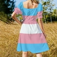 thumbnail image 4 of Transgender Flag Sleeveless Dress Clothing Woman fashion, 4 of 6