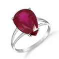 thumbnail image 2 of Galaxy Gold 14K Solid White Gold Dante's Beatrice 4.75 ct Ruby Ring (6.5), 2 of 2