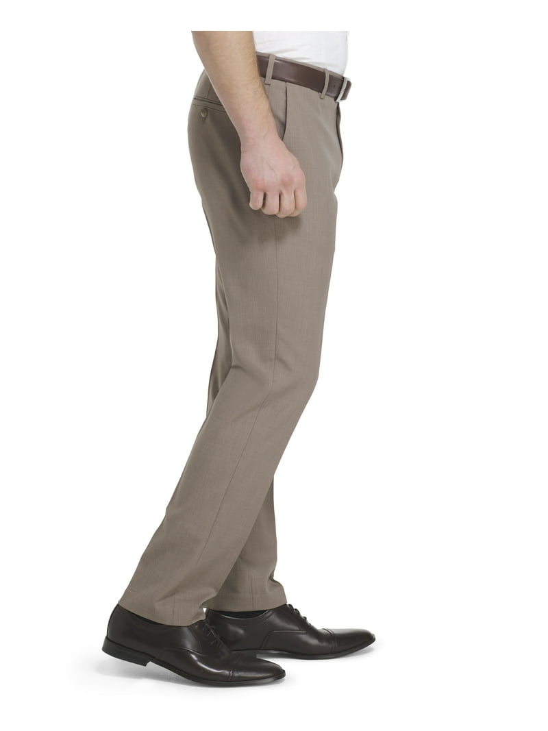 Van Heusen Traveler Flat Front Slim Melange Stretch Dress Pant