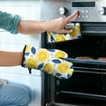 thumbnail image 2 of Blue Lemon Kitchen Oven Mitt and Pot Holder Sets 2 Pcs for Baking, Cooking and Grilling, Heat Resistant Up To 392 °F, 2 of 7