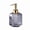 Gold, variant on Elegant Smoke Gray Glass Hand Sanitizer Bottle - Stylish Push-Type Liquid Dispenser for Soap and Shampoo