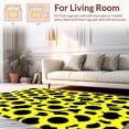 thumbnail image 2 of ODIKA 6'x9' Machine Washable Non-Slip Area Rug, Striking Soccer Sport High Traffic Rug with Pad, Yellow, 377787, 2 of 8