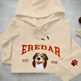 thumbnail image 3 of Dog Embroidery Hoodie Custom Pet Photo Sweatshirt Mom DIY Design Dogs Sweatshirt Tunic Jacket Womens Hoodie with Zipper Zip up Hooded Sweatshirt Women Sweaters Women Sleep Hoodie Sweatshirt Women, 3 of 3