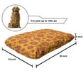 thumbnail image 2 of Flowers Pet Bed, Floral Theme Abstract Flowery Motifs in Vintage Style and Orange Tones Botanical, Resistant Pad for Dogs and Cats Cushion with Removable Cover, 24" x 39", Multicolor, by Ambesonne, 2 of 4