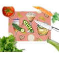 thumbnail image 2 of Carolines Treasures BB5201LCB Drinks & Cocktails Salmon Glass Cutting Board, Large, 2 of 2