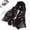 Black, variant on Floral Embroidered Chiffon Scarf Women Hijab Wrap Shawl Elegant Headband Lightweight Soft Breathable Muslim Head Wrap Fashion Accessory