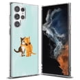 thumbnail image 1 of TalkingCase Slim Phone Case Compatible for Samsung Galaxy S22 Ultra 5G, Meoww Print, Thin Light, Flexible, Soft, USA, 1 of 6