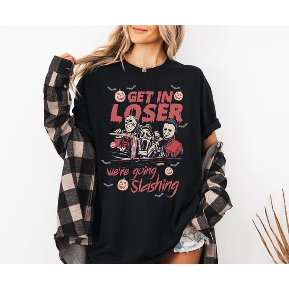 Retro Horror Movie T-Shirt: Halloween Slasher Villains #4031