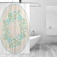 thumbnail image 2 of Coolnut Elegant Floral Pattern Shower Curtain Bathroom Decor Watercolor Shower Curtain Sets Fabric Cloth Bathroom Curtains with Hooks 72x72 Inch, 2 of 5
