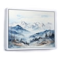 thumbnail image 2 of Designart "Whispering Serenity Of A Mountain Morning III" Landscape Mountains Floater Framed Wall Art Living Room, 2 of 5