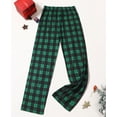 thumbnail image 2 of Christmas Pajama Pants for Women Casual Holiday Plaid Sleepwear Christmas Pjs Trousers Alsol Lamesa, 2 of 5