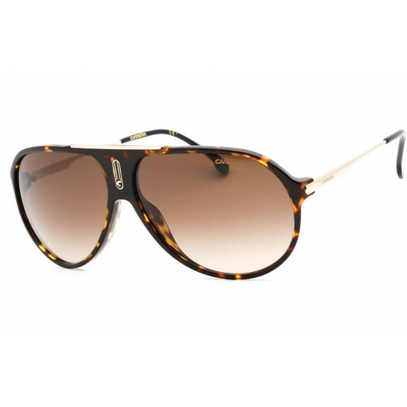 Carrera CA Hot65 Plastic Unisex Aviator Sunglasses Havana 63mm Adult