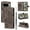 Gray, variant on Decase Wallet Case Compatible with Google Pixel 10 Pro XL, Embossed Butterfly PU Leather Case Flip Protective Phone Cover with Card Slots and Kickstand,Purple
