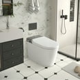 thumbnail image 6 of Smart One Piece Bidet Toilet with Remote Control, Tankless LED Display, Heated Seat, Auto Open/Close, Warm Water & Air Dryer, Foot Sensor Flush, Aromatherapy System, 6 of 7