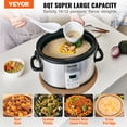 thumbnail image 2 of VEVOR 8QT Electric Slow Cooker with 3-Level Heat Settings and Locking Lid, 2 of 9
