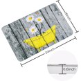 thumbnail image 6 of Rustic Bathroom Rug,Daisy Bathroom Mat, Super Soft and Absorbent Shaggy Plush Bathroom Rugs, Thicken Bathroom Rug, Non-Slip Bathroom Rug, Machine Wash and Dry, 24''''X16'''', 6 of 6