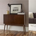 thumbnail image 2 of Adore Decor Brookline 2 Door Storage Cabinet Walnut Brown, 2 of 10