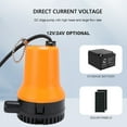 thumbnail image 4 of Pump Submersible Water Pump Direct Current 45W 1110GPH Portable Water Transfer Utility Pump for Pool Draining Basement Boat Orange, 4 of 7