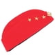 thumbnail image 4 of Sailor Dance Hat Square Dance Performance Velero del ejército Fan Stewardess Boat Cap Otoño Tres estrellas Boinas de trigo Gorra militar (Rojo), 4 of 5
