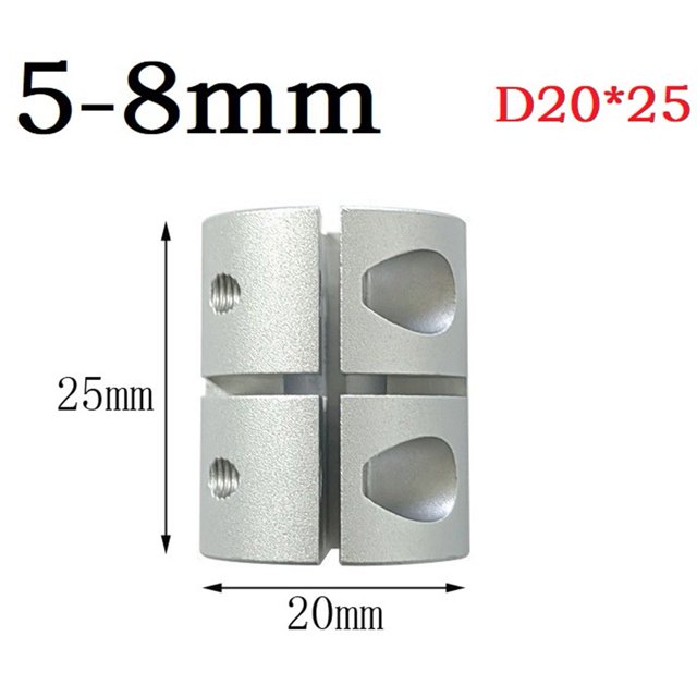 MYG Coupleur en Alliage d'Aluminium, Accouplement Rigide, Alésage, Pièce pour Imprimante 3D, Moteur Pas à Pas D20x25