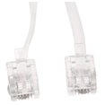 thumbnail image 2 of White Male 6P2C RJ11 Plug Telephone Fax Modem Line Cable, 14M for Landline Telephone, 2 of 3