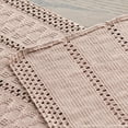 thumbnail image 6 of Sm:)e Pink Farmhouse Woven Rustic Hollow Table Runner, Boho Table Runner 12x48 Inch, Dining Kitchen Home Decor, 6 of 7
