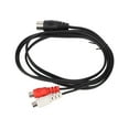 thumbnail image 4 of Sound Adapter Cable, 4.9ft Double Shielded DIN 7PIN Male To 2RCA Female Cable PVC Tight Connection  For Speaker, 4 of 8