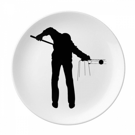 

Physical Education Sports Billiards Plate Decorative Porcelain Salver Tableware Dinner Dish